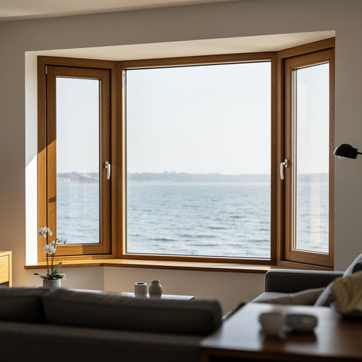 uitzicht vanuit woning in Abcoude door houtnerf kunststof kozijn richting polderlandschap