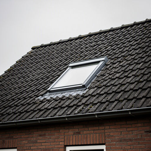 Wit kunststof kanteldakraam met HR++ isolatieglas op een kinderslaapkamer